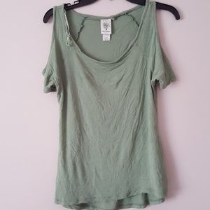 Self Esteem cold shoulder top